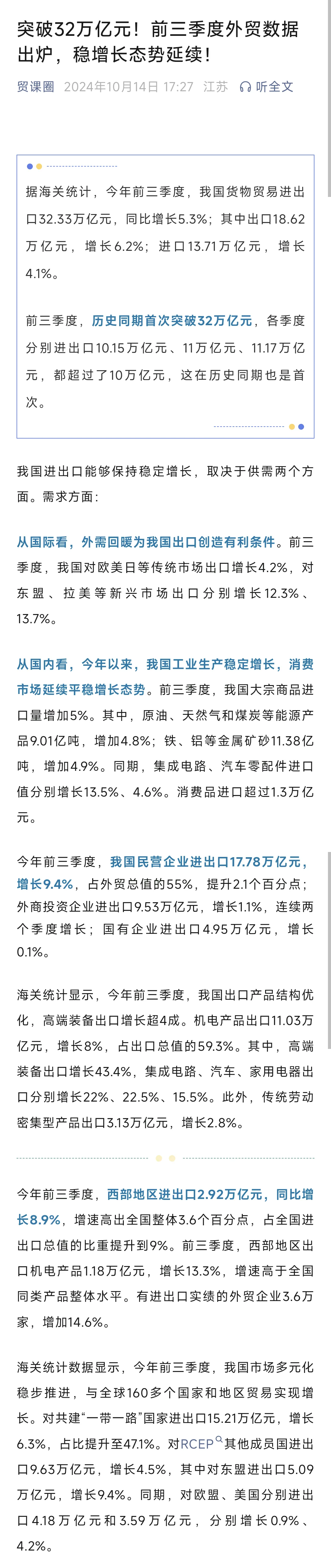前5个月长三角地区进出口总值增长5.2%