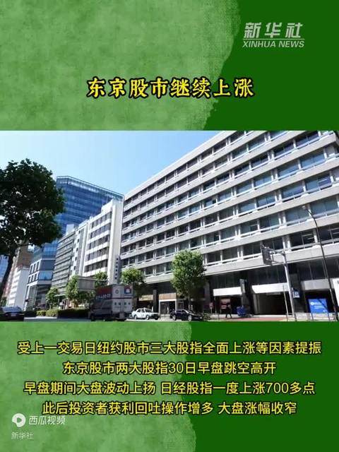 东京股市两大股指涨跌不一