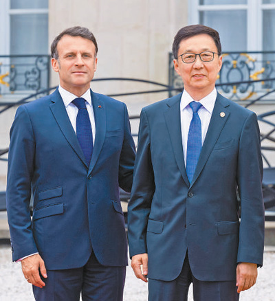 习近平同法国总统马克龙举行会谈