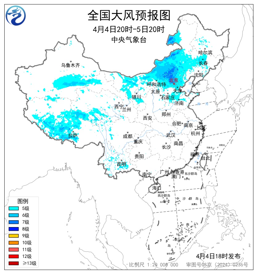 未来三天华西降雨不断今天仍有暴雨 江南华南闷热感仍将持续